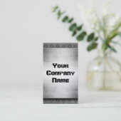 Goud metaal met Visitekaartjes aan de rand van riv (Staand voorkant)