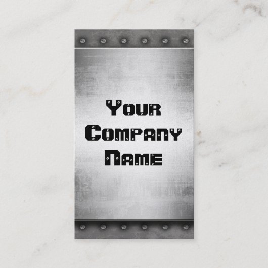 Goud metaal met Visitekaartjes aan de rand van riv (Voorkant)