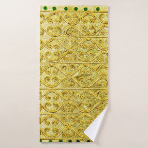 Goud metaal naadloos patroon badhanddoek