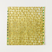 Goud metaal naadloos patroon wandkleed (Voorkant (horizontaal))