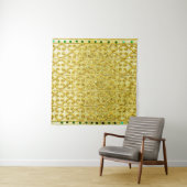 Goud metaal naadloos patroon wandkleed (In situ)