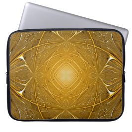 Goud metaal ontwerp laptop sleeve