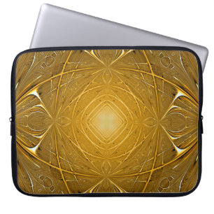 Goud metaal ontwerp laptop sleeve