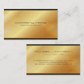 Goud metaal visitekaartje (Voorkant / Achterkant)