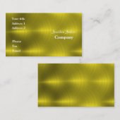 Goud metaal visitekaartje (Voorkant / Achterkant)