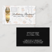 Goud metaalgereedschap | Keukengereedschap Visitekaartje (Voorkant / Achterkant)