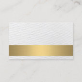 Goud metaalstrips / monogram / textuur visitekaartje (Achterkant)