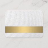 Goud metaalstrips / monogram / textuur visitekaartje (Achterkant)