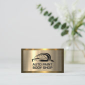 Goud Metallic | Auto Logo Visitekaartje (Staand voorkant)