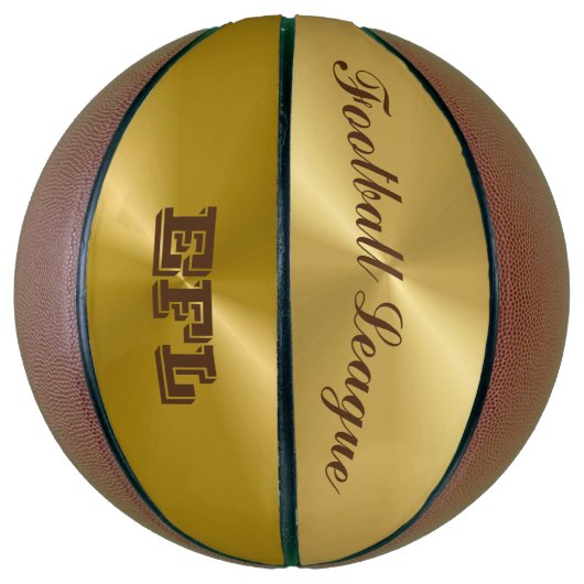 Goud Metallic Look Basketbal (Verticaal)