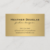 Goud Metallic Lux Visitekaartje (Voorkant)