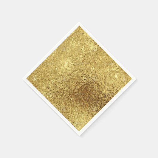 Goud metallic servet (Hoek)