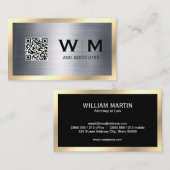 Goud Metallic | Slank | Monogram Visitekaartje (Voorkant / Achterkant)