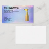 Goud Metallic Spray Fles | Huishoudelijke reinigin Visitekaartje (Voorkant / Achterkant)
