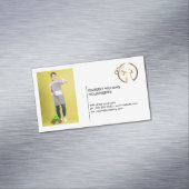 Goud Metallic Spray Fles | Maid | Aangepaste afbee Magnetisch Visitekaartje (Voorbeeld)