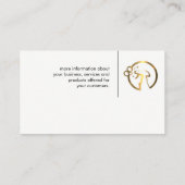 Goud Metallic Spray Fles | Maid | Aangepaste afbee Visitekaartje (Achterkant)