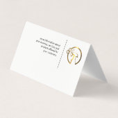 Goud Metallic Spray Fles | Maid | Aangepaste afbee Visitekaartje (Achterkant)