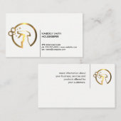 Goud Metallic Spray Fles Visitekaartje (Voorkant / Achterkant)