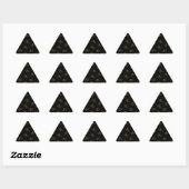 Goud Metallic Vlinders Patroon op Zwart Sticker (Vel)