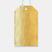 Goud metallic zwart kalligrafie persoonlijk monogr cadeaulabel (Achterkant)