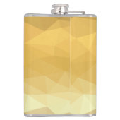 Goud metallic zwart luxe gepersonaliseerd monogram heupfles (Achterkant)