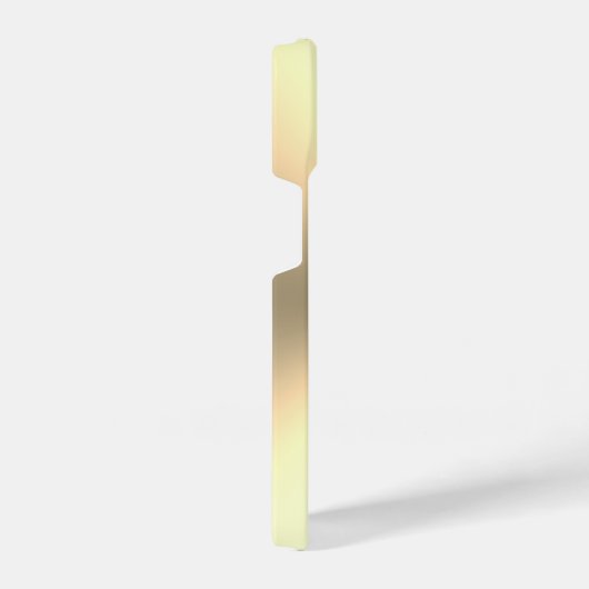 Goud metallisch aangepast monogram iPhone 14 Hoesj Hoesje (Rechterkant)