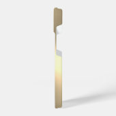 Goud metallisch aangepast monogram iPhone 14 Hoesj iPhone Hoesje (Linkerkant)