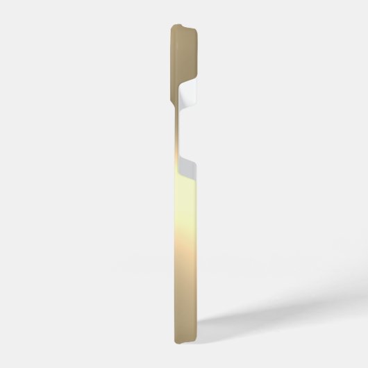 Goud metallisch aangepast monogram iPhone 14 Hoesj iPhone Hoesje (Linkerkant)