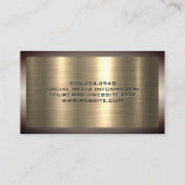 Goud metallisch aluminium zilver geborsteld | Indu Visitekaartje (Achterkant)