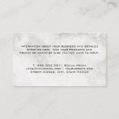 Goud metallisch onroerend goed | Marmer Visitekaartje (Achterkant)