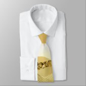 Goud metallisch zonnegebergte in water stropdas (Gebonden)
