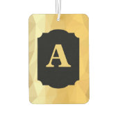 Goud metallisch zwart monogram luchtverfrisser (Achterkant)