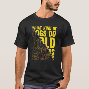 Goud Mijning Golden Retriever Grap   Prospector Go T-shirt