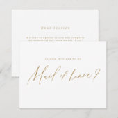 Goud minimaal zal je mijn wissel van het eervolle  kaart (Voorkant / Achterkant)