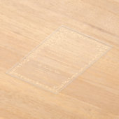 Goud Minimal Leaf Greenery Elegant Huwelijk Acryl Uitnodigingen (Laagn)