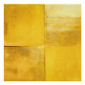 Goud minimalistisch modern Abstract Perfect Poster (Voorkant)