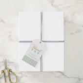 Goud & Mint | Moderne feestfavoriet bedankkaartjes Cadeaulabel (Met Touw)