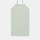 Goud & Mint | Moderne feestfavoriet bedankkaartjes Cadeaulabel (Achterkant)