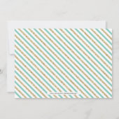 Goud, Mint | Moderne typografie jongens babyshower Kaart (Achterkant)