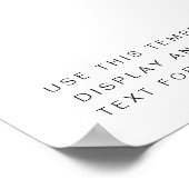 Goud, modern, aanpasbaar teken voor RILEY Retro Poster (Hoek)