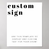 Goud, modern, aanpasbaar teken voor RILEY Retro Poster (Voorkant)