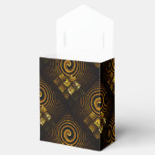 Goud Modern Boho Elegant Abstract Kunstpatroon #50 Bedankdoosjes (Geopend)