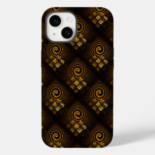 Goud Modern Boho Elegant Abstract Kunstpatroon #50 Case-Mate iPhone 14 Hoesje