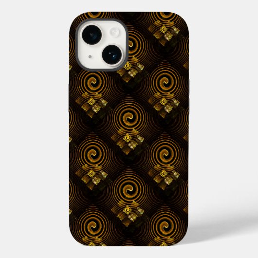 Goud Modern Boho Elegant Abstract Kunstpatroon #50 Case-Mate iPhone Case (Achterkant)