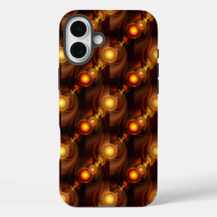 Goud Modern Boho Elegant Abstract Kunstpatroon #50 iPhone 16 Plus Hoesje