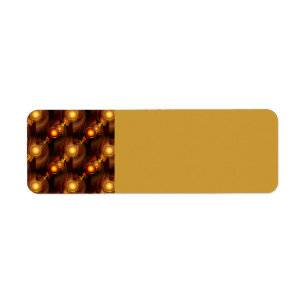 Goud Modern Boho Elegant Abstract Kunstpatroon #50 Etiket