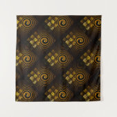 Goud Modern Boho Elegant Abstract Kunstpatroon #50 Wandkleed (Voorkant (horizontaal))