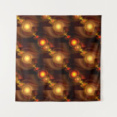 Goud Modern Boho Elegant Abstract Kunstpatroon #50 Wandkleed (Voorkant (horizontaal))