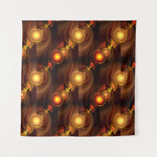 Goud Modern Boho Elegant Abstract Kunstpatroon #50 Wandkleed (Voorkant)