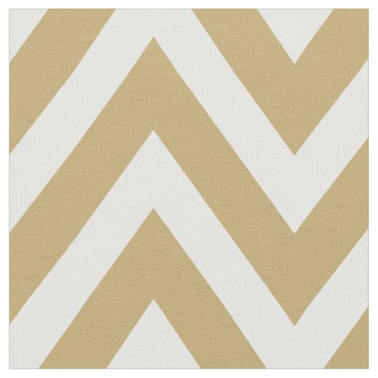Goud Modern Chevron Grote Schaal Stof (Close Up)